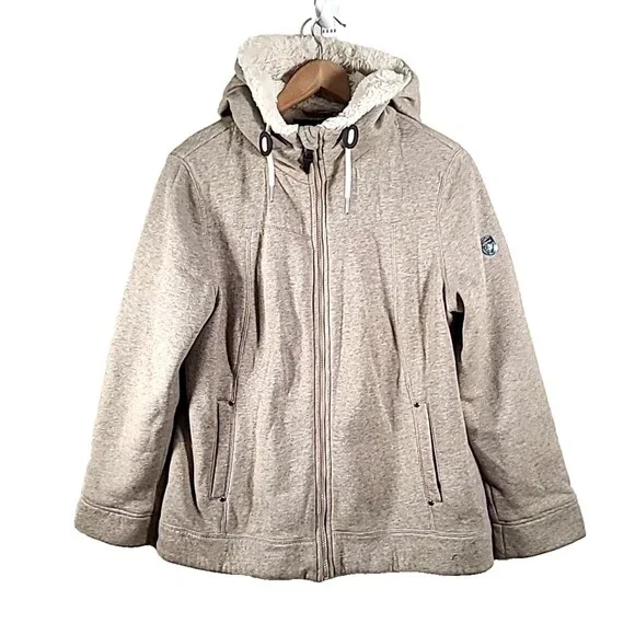 1 Madison Expedition Women's Knit Full Zip Hood Jacket Large - Picture 1 of 16